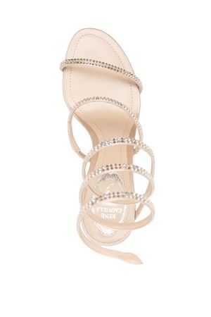 Sandalo Cleo in raso beige RENE CAOVILLA | C12369080R001V104BEIGE